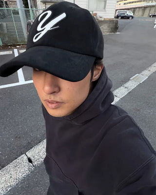Suede Wide Ball Cap
