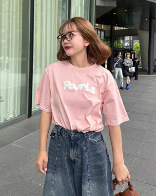 Lettering Short-Sleeved T-Shirt