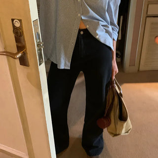 Black denim pants