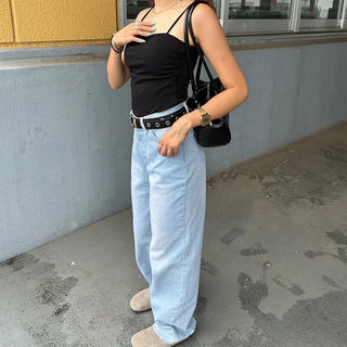 Camisole with shirred cups