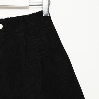 Corduroy banded shorts
