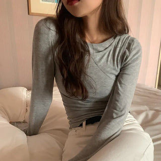 Layered long-sleeved set