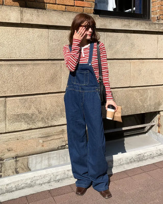 Denim overalls
