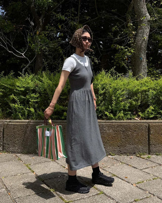 Layered Rib Long Dress