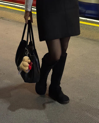 Suede long boots