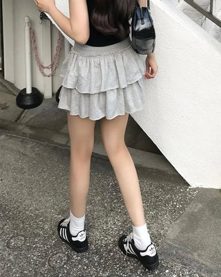 Cancan cotton mini skirt