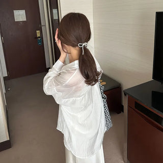 Pearl Ribbon Hair Strap
