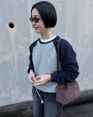 Raglan color-block sweatshirt