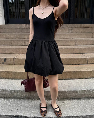 Balloon camisole mini dress