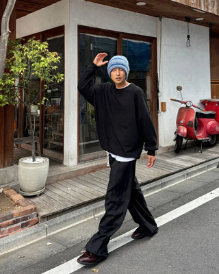Multi-stripe knit cap