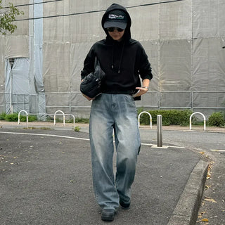 Vintage-like washed denim