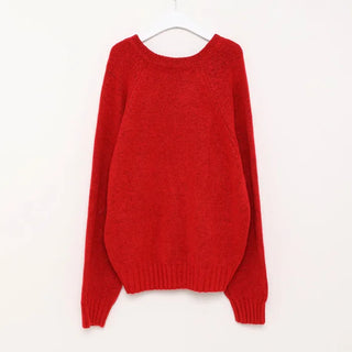 (Unisex) V-neck Loose Fit Knit
