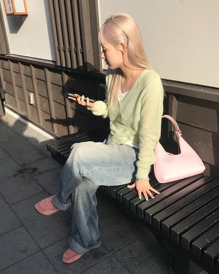 See-through cardigan