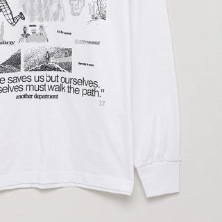 Vintage print long-sleeved T-shirt