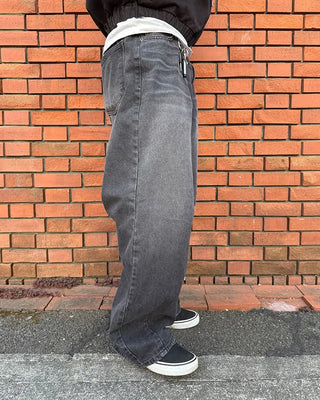Vintage Wash Curved Denim