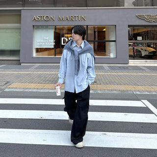 (Unisex) Oversized Cotton Shirt