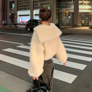 Fur zip jacket