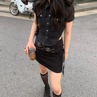 H mini skirt