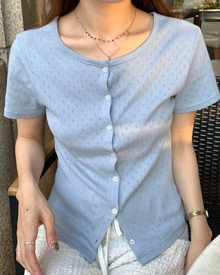 Punching Ground Half-Sleeve Cardigan