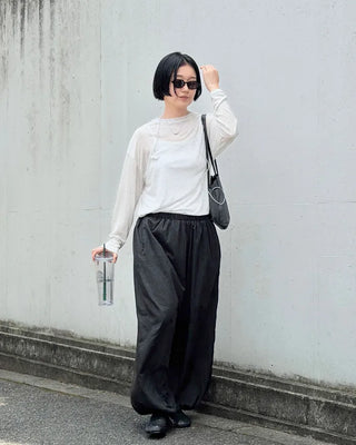 Summer sheer long-sleeved T-shirt