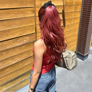 Lace hair scrunchie