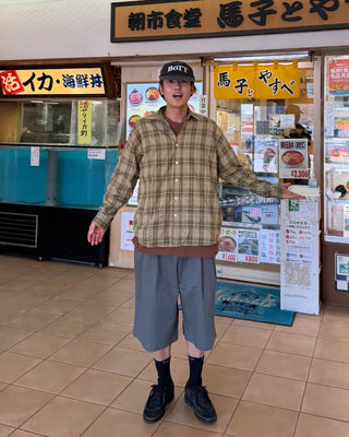 Glen check shirt