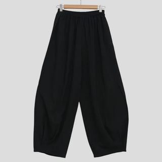 Balloon waist elastic pants