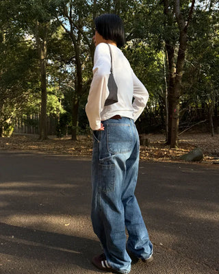 Brushed round neck T-shirt