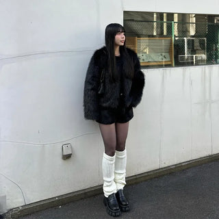 Knee-high leg warmers