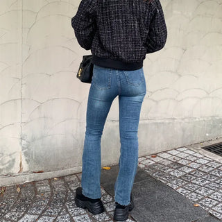 Tweed blouson jacket