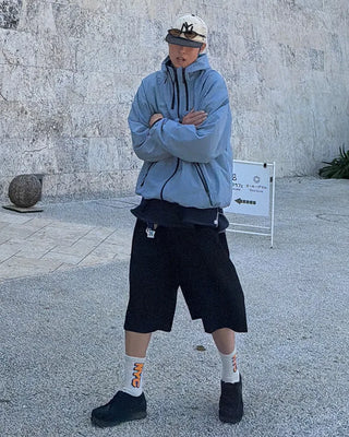 Hooded windbreaker