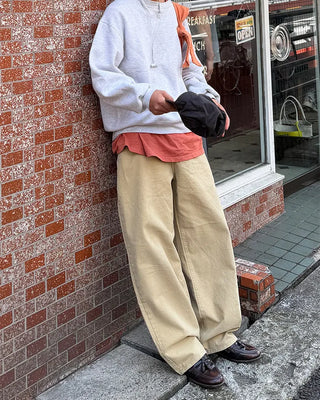 Loose Fit Round Cotton Pants
