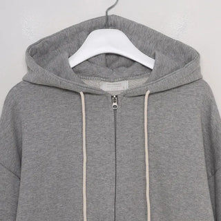 (Unisex) Plain Zip Hoodie