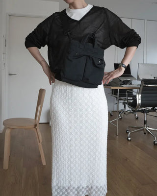 Layered long skirt