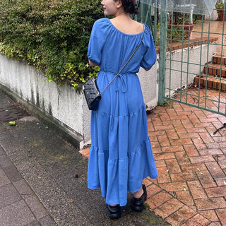 Tiered long dress