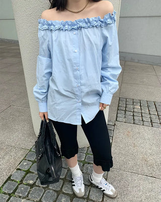 Frill Capri Pants