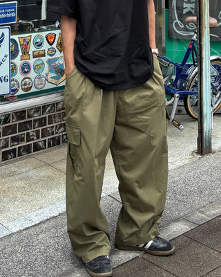 String Tuck Cargo Pants