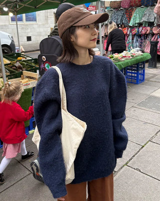 Heavy mohair knit