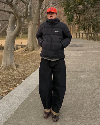 Non-faded denim pants