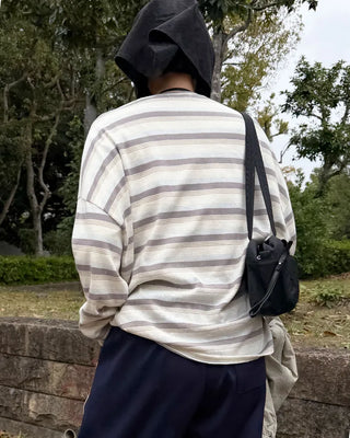 Soft border long-sleeved T-shirt