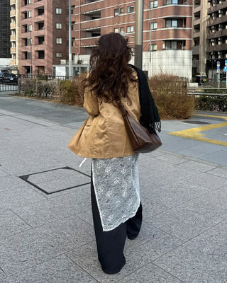 Leather Hobo Shoulder Bag