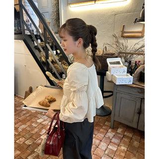 Square neck blouse