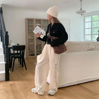Lace nylon pants