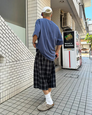 Checked Bermuda shorts
