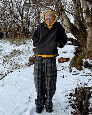 Half-neck button fleece