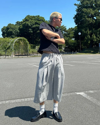 Sweat Bermuda shorts with belt loops