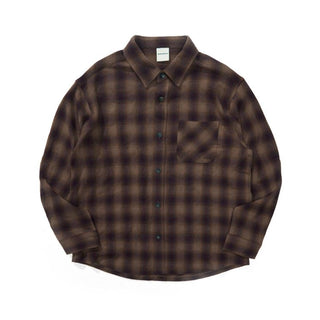 [Monterest] Oversized Yarn-Dyed Plaid Shirt