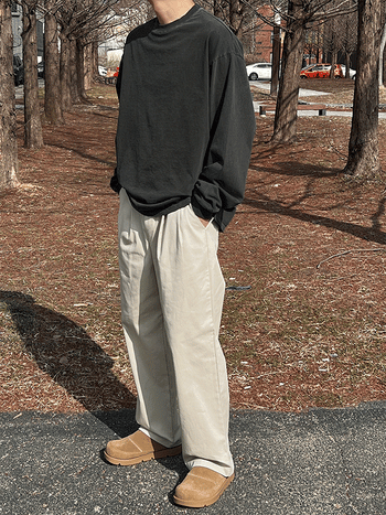 Weather Pigment Ribbed T-shirt