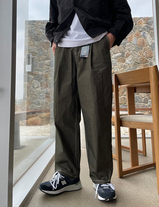Minimal Stitch Wide Pants (4 colors)