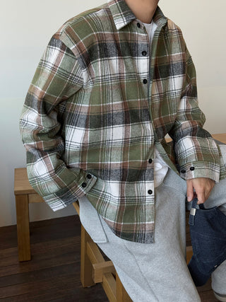 Encore Wool Tartan Check Shirt